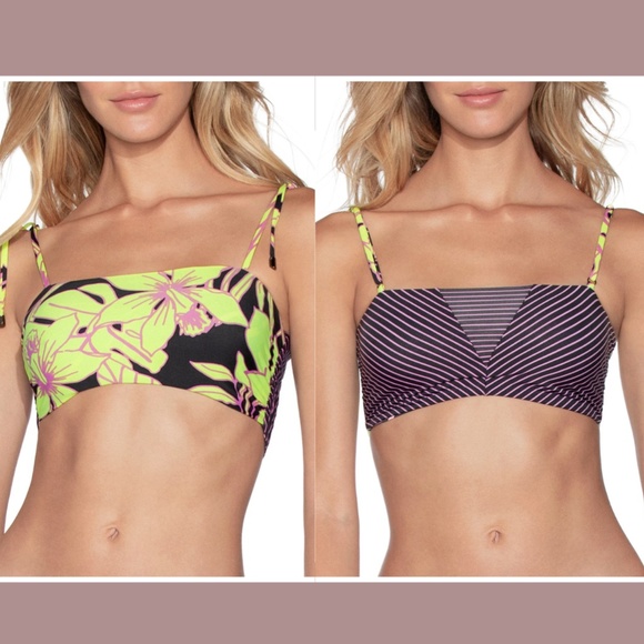 NWT Maaji [ Small ] Kamali Piazza Tie Strap Reversible Bikini Top‎ - Picture 1 of 10